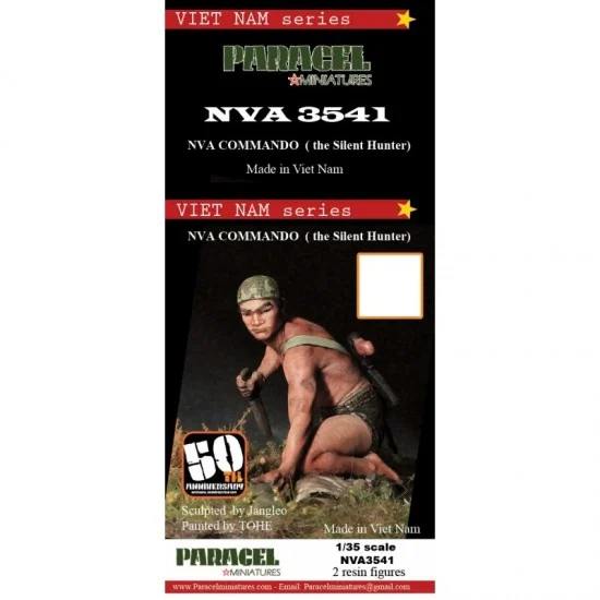 Paracel Miniatures NVA3541 1/35 Vietnam War NVA Commando (Silent Hunter) - Model Figures