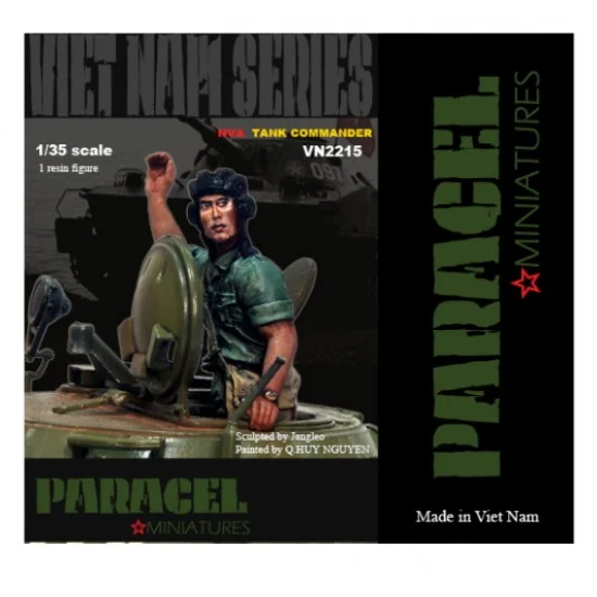 Paracel Miniatures VN2215 1/35 North Vietnam Army (NVA) Tank Commander Vol.1 for T54/55, PT-76 and more