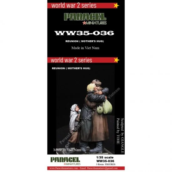 Paracel Miniatures WW35036 1/35 Soviet Mother and Children Reunion (3 figures) - Model Figures