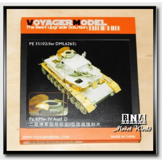 Voyager PE35102 Upgrade Set for 1/35 German Panzer IV Ausf.D for Dragon kit #6265 - Military Vehicles & Tanks