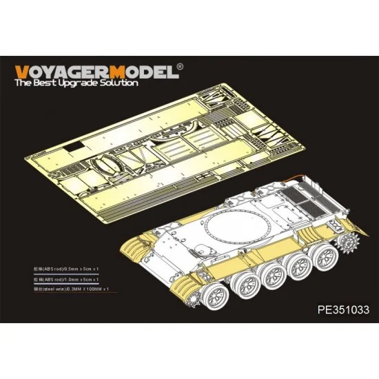 Voyager PE351033 1/35 PLA Type59 Main Battle Tank Fenders for Takom kit #2081 - Military Vehicles & Tanks