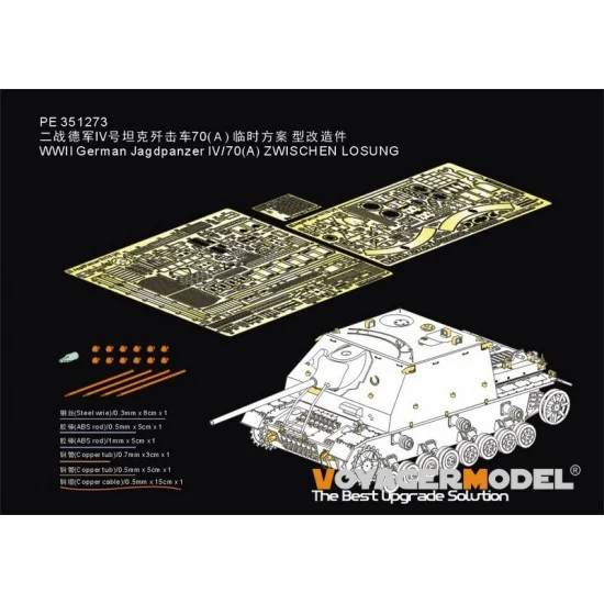 Voyager PE351273 1/35 Jagdpanzer IV/70(A) Zwischen Losung Detail Set for Border BT-026/028 kits