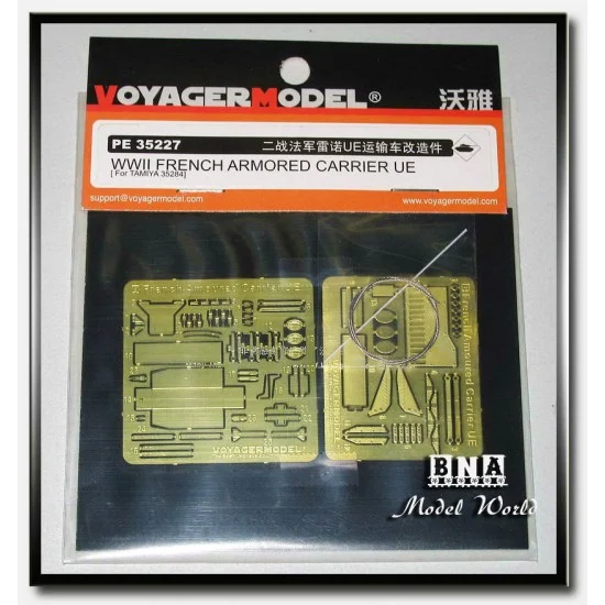 Voyager PE35227 Photoetch for 1/35 WWII French Armoured Carrier UE for Tamiya kit #35284 - Military Vehicles & Tanks