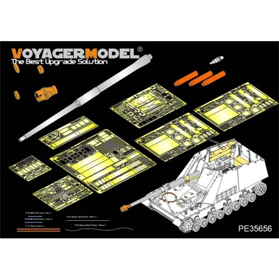 Voyager PE35656 1/35 WWII German SdKfz.164 Nashorn Detail-up Set w/Barrel for AFV Club AF35164