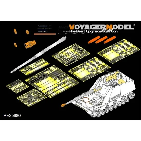 Voyager PE35680 1/35 WWII German SdKfz.164 Nashorn Detail-up set (w/Gun Barrel) for Tamiya 35335 kit
