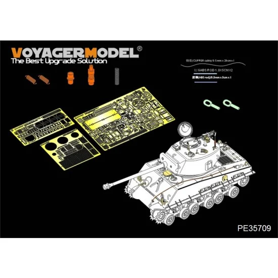 Voyager PE35709 1/35 WWII US M4A3E8 Sherman "Easy Eight" Detail-up Set for Tamiya #25175 kit