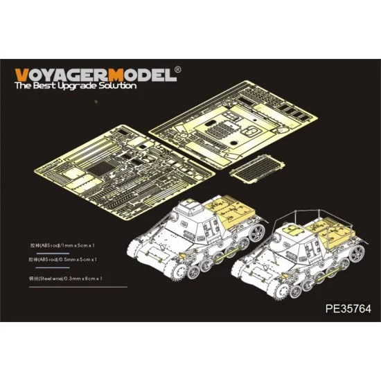 Voyager PE35764 1/35 WWII PzBefWg.I Command Tank (SdKfz.265) Detail Set for Dragon #6218/6597 - Military Vehicles & Tanks
