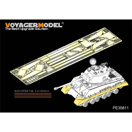 Voyager PE35811 1/35 WWII US M4A3E8 Sherman "Easy Eight" Fenders/Track Covers Set for Tamiya #35346 - Military Vehicles & Tanks