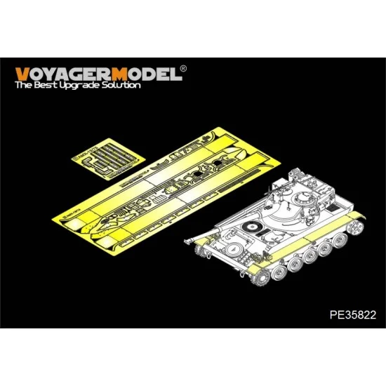Voyager PE35822 1/35 Modern French AMX-13/75 Light Tank Fenders for Takom kits #2036/2038