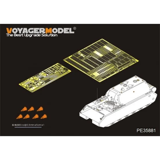 Voyager PE35881 1/35 WWII German MAUS Super Heavy Tank Detail Set for Takom #2049/2050 - Military Vehicles & Tanks
