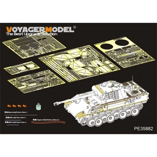 Voyager PE35882 1/35 WWII Panther G Early Version Basic Detail Set for Dragon #6267/6384/7363/6847 - Military Vehicles & Tanks