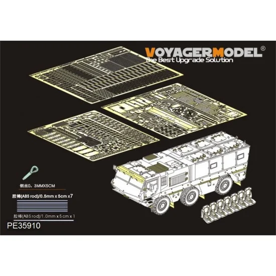 Voyager PE35910 1/35 Modern Russian KamAZ-63968 Typhoon-K Detail Set for Takom kit #2082