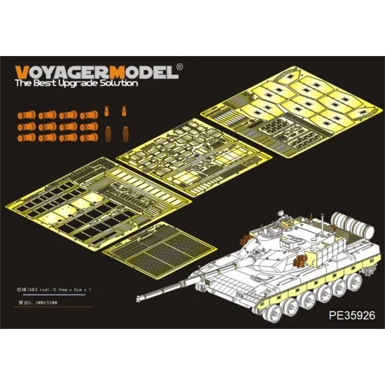 Voyager PE35926 1/35 Chinese PLA ZTZ 96MBT Basic Detail Set for Meng Model #TS-034