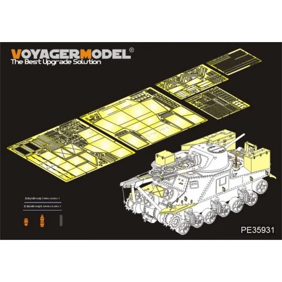 Voyager PE35931 1/35 WWII US M31 Tank Recovery Vehicle Detail Set for Takom kit #2088 - Military Vehicles & Tanks