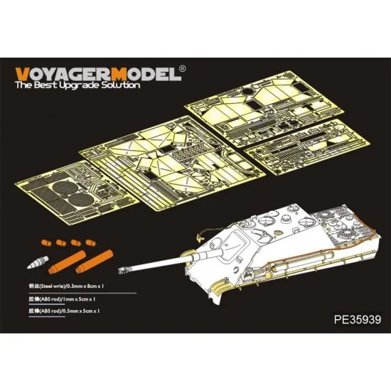 Voyager PE35939 1/35 WWII Jagdpanther G1 Version Basic Upgrade Detail set for Takom Model #2106 - Military Vehicles & Tanks