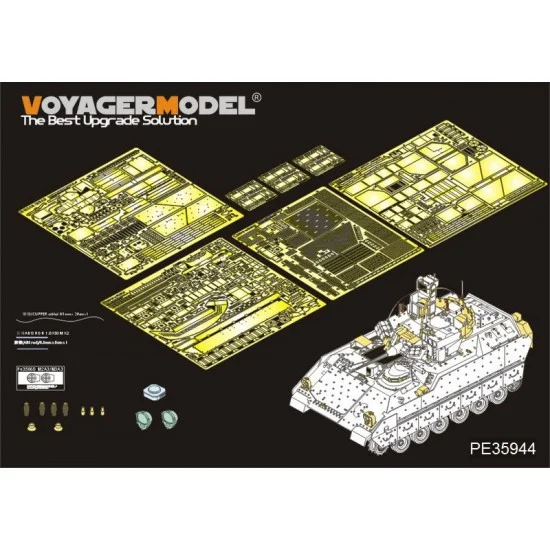 Voyager PE35944 1/35 US M3A3 Bradley CFV Detail Set for Kinetic kit #K61014, Orochi #IM001/IM002 - Military Vehicles & Tanks