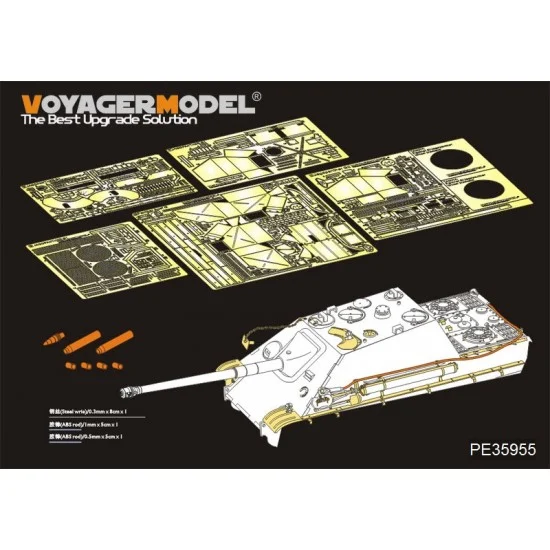 Voyager PE35955 1/35 WWII Jagdpanther G1 Version Detail Set for Meng Models #TS039 - Military Vehicles & Tanks