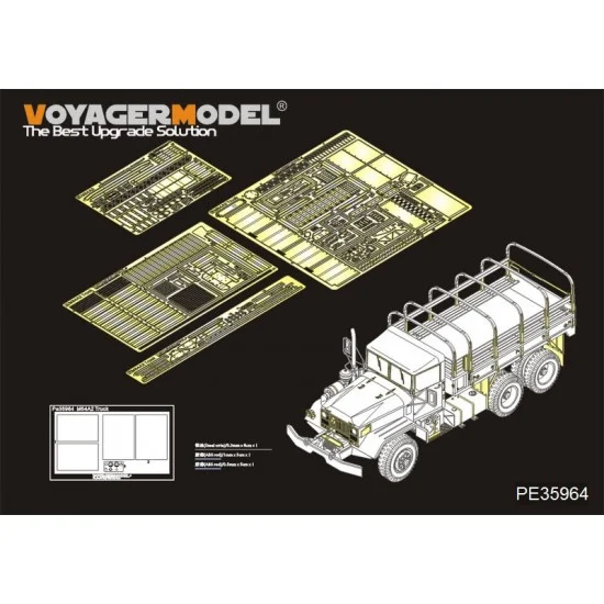Voyager PE35964 1/35 Modern US Army M54A2 5t Truck Basic Detail Set for AFV Club #35300 - Military Vehicles & Tanks