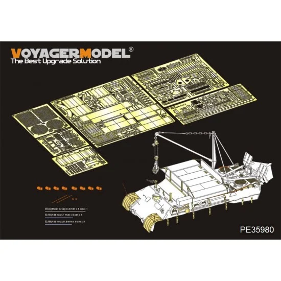 Voyager PE35980 1/35 WWII German Bergepanther Ausf.A (Late, Panther G holders) Detail Set for Takom 2101 - Military Vehicles & Tanks