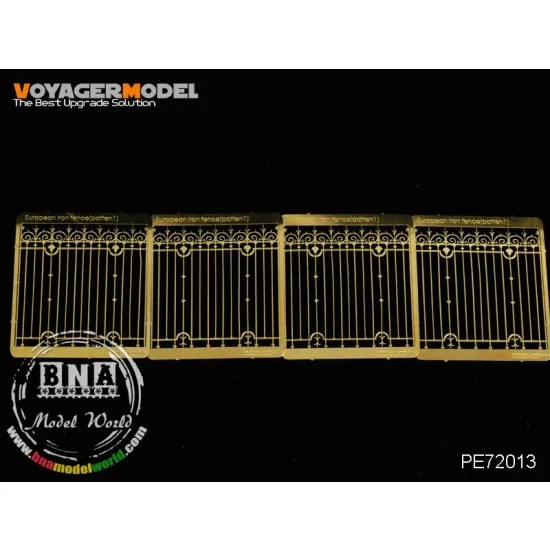 Voyager PE72013 1/72 European Iron Fence (Pattern 1) for All - Scenics & Diorama