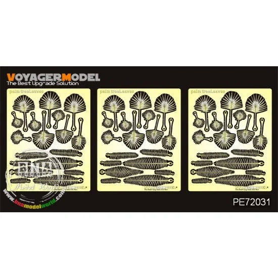 Voyager PE72031 1/72 Palm Leaves (Pattern 1) - Scenics & Diorama