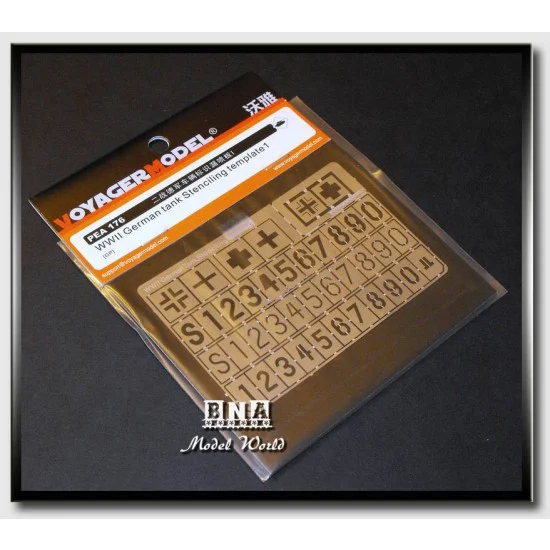 Voyager PEA176 1/35 WWII German Tank Stenciling Template 1 - Military Vehicles & Tanks