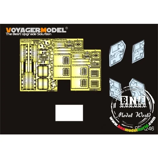 Voyager PEA246 1/35 Modern HUMVEE Family Bullet-Proof Door for Tamiya/Bronco kits