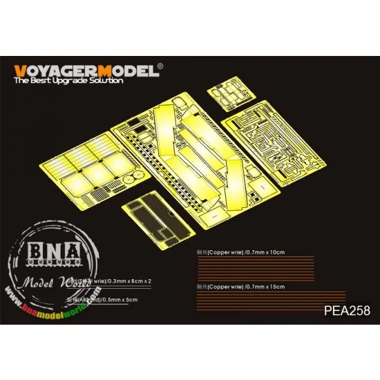 Voyager PEA258 1/35 Modern US Army M1A1/M1A2 Stowage Bin/Baskets/CIP for Dragon kit #3535/3536 - Military Vehicles & Tanks