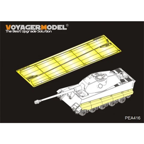 Voyager PEA416 1/35 WWII German King Tiger Initial Schurzen for Takom Models #2096 - Military Vehicles & Tanks