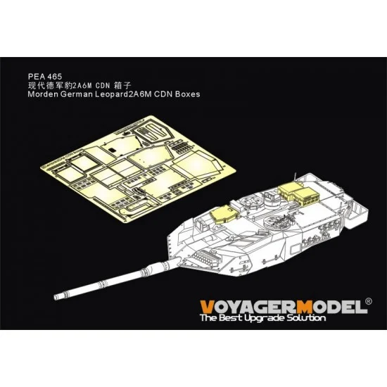 Voyager PEA465 1/35 Morden German Leopard 2A6M CDN Boxes (GP) - Military Vehicles & Tanks