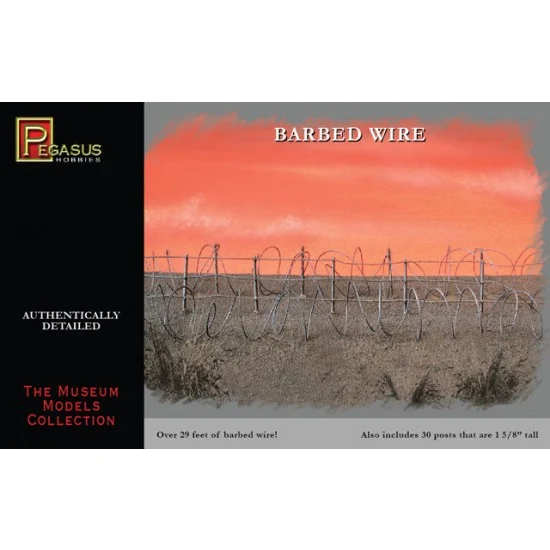 Pegasus Hobbies 6520 1/35 Barbed Wire (over 29 feet) - Scenics & Diorama