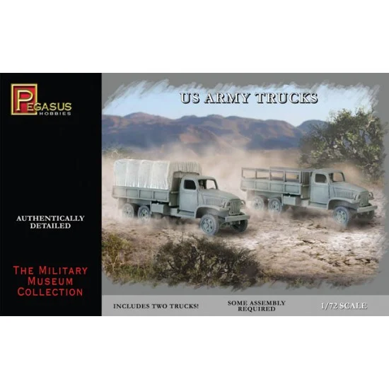 Pegasus Hobbies 7651 1/72 US Army Trucks (2 truck kits) - Military Vehicles & Tanks