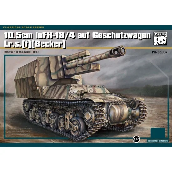 Panda Hobby PH35037 1/35 10.5 cm leFH-18/40 auf Geschutzwagen Lr.s. (f) Becker