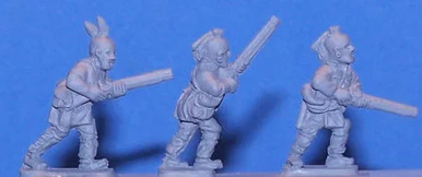 PIG050028 - INDIANS ADVANCING WITH MUSKETS