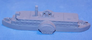 PIG070024 - 1/600 CSS GEN. BRAGG, HIGH PADDLE BOAT