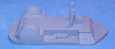 PIG070058 - 1/600 TUSCUMBIA, WIDE SIDEWHEEL IRONCLAD
