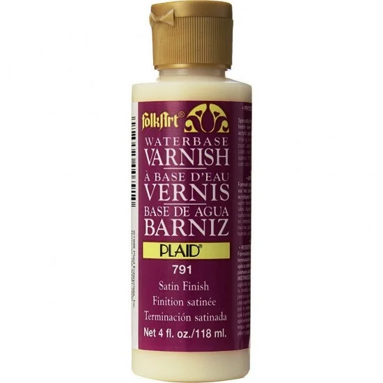 Plaid 900791 FolkArt Finishes - Waterbase Varnish #791 (4oz/118ml)