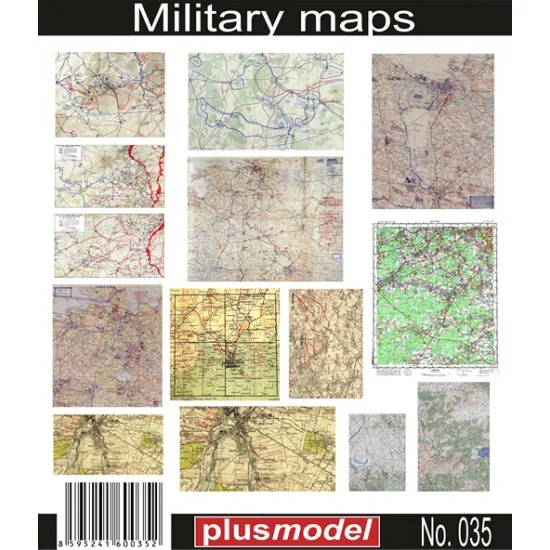 Plus Model 035 1/35 Maps, Boards, Manuals - Scenics & Diorama
