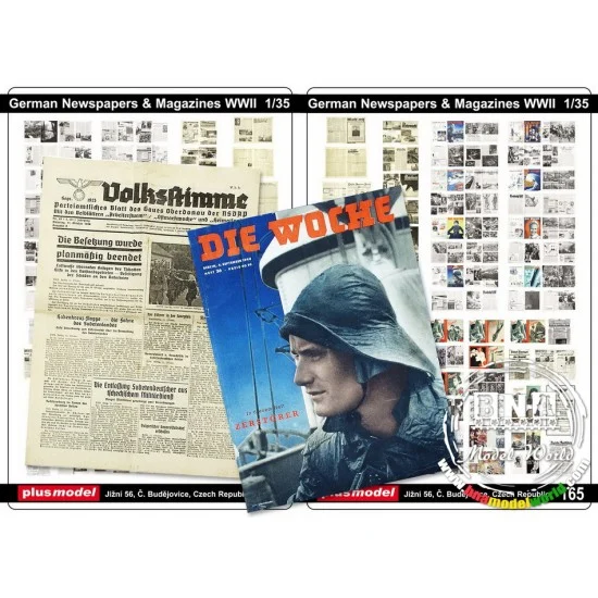 Plus Model 165 1/35 WWII German Newspapers and Magazines - Scenics & Diorama