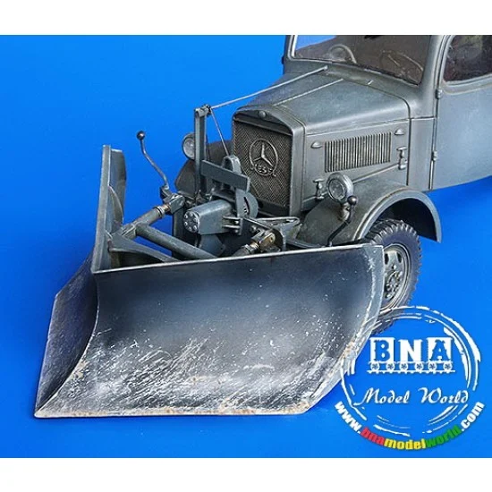 Plus Model 240 1/35 German Medium Snow Plow Type K - Conversion Set for Italeri Mercedes L3000