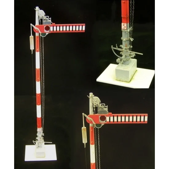 Plus Model 245 1/35 WWII Railway Signal kit (Full Resin kit w/Photoetch) - Scenics & Diorama