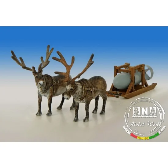 Plus Model 4041 1/48 Reindeer-Team with German Bomb