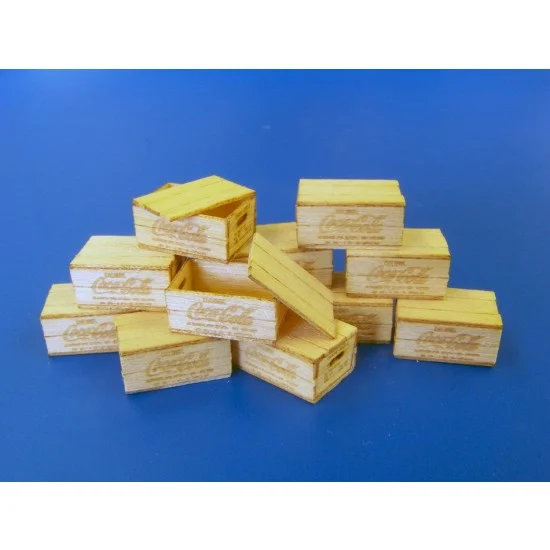 Plus Model 450 1/35 US Wooden Boxes for Bottles (Laser-cut)