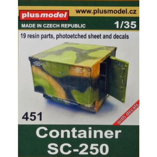 Plus Model 451 1/35 US Container SC-250 (Resin+PE+Decals)