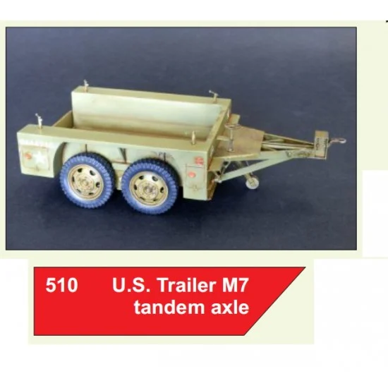 Plus Model 510 1/35 US Trailer M7 Tandem Axle - Military Vehicles & Tanks