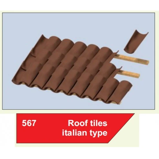 Plus Model 567 1/35 Roof Tiles Italian Type - Scenics & Diorama