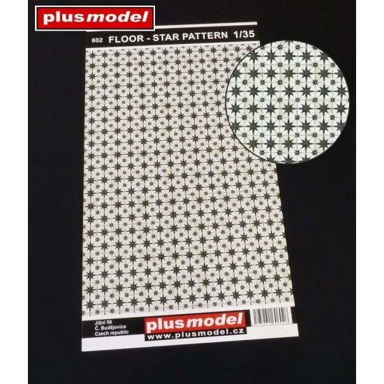 Plus Model 602 1/35 Floor - Star Pattern (dimensions 190 x 130 mm)