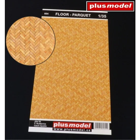 Plus Model 604 1/35 Floor - Parquet (dimensions 190 x 130 mm)