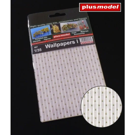 Plus Model 607 1/35 Wallpapers I (dimensions 105 x 160 mm) - Scenics & Diorama