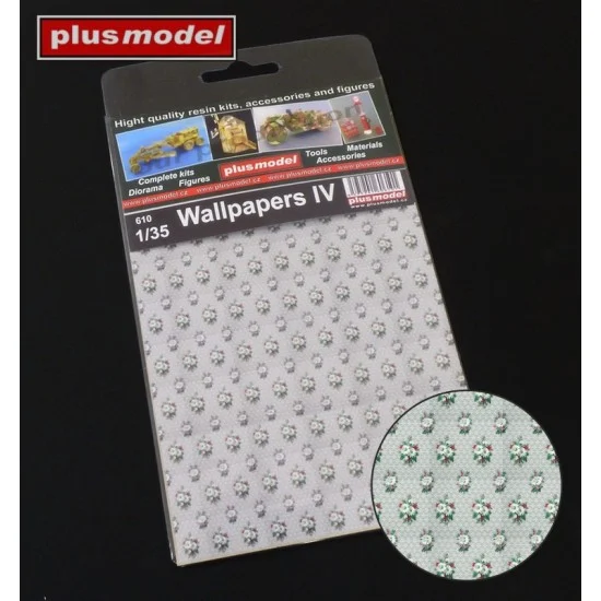 Plus Model 610 1/35 Wallpapers IV (dimensions 105 x 160 mm) - Scenics & Diorama